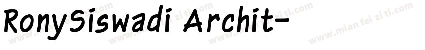 RonySiswadi Archit字体转换